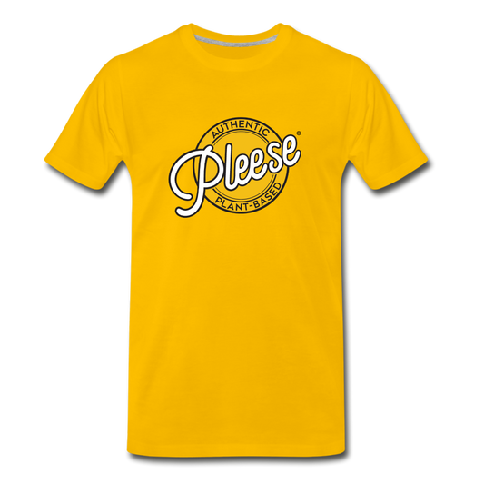 Men's Pleese® Logo Premium T-Shirt - sun yellow