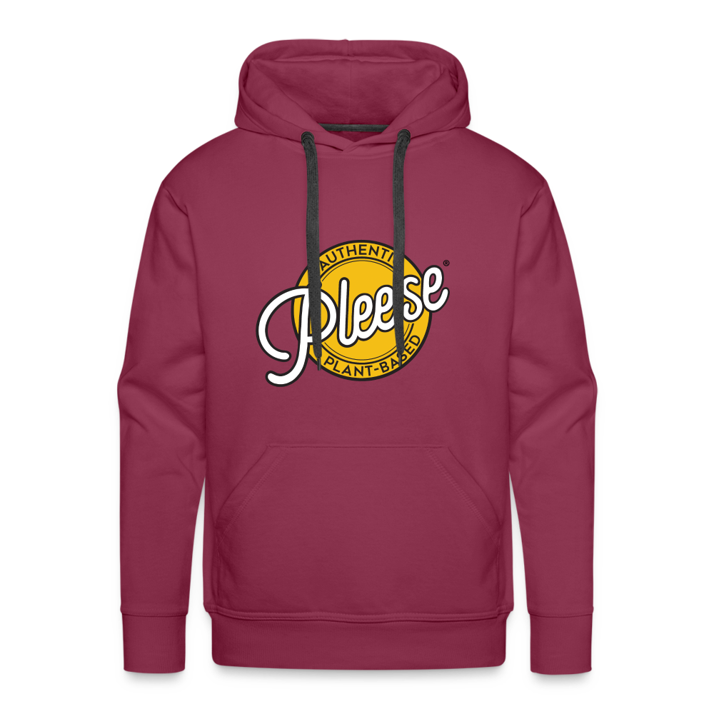 Men’s Pleese® Logo Premium Hoodie - burgundy