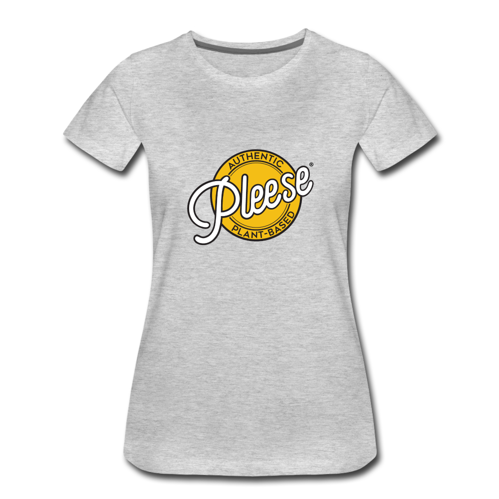 Women’s Pleese® Logo Premium T-Shirt - heather gray