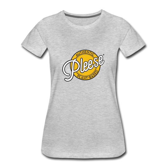 Women’s Pleese® Logo Premium T-Shirt - heather gray