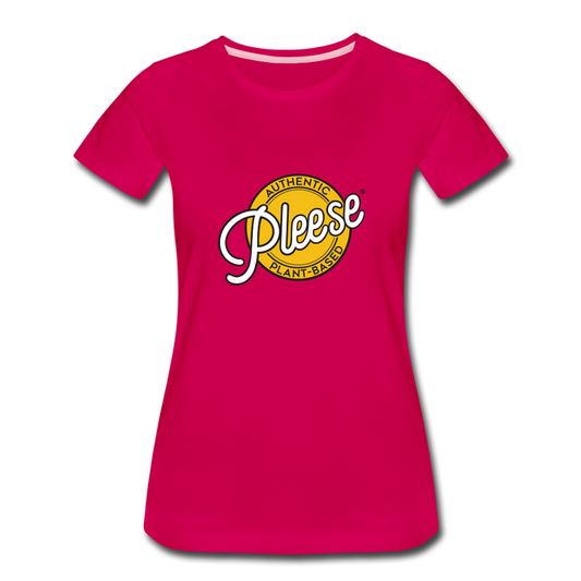 Women’s Pleese® Logo Premium T-Shirt - dark pink