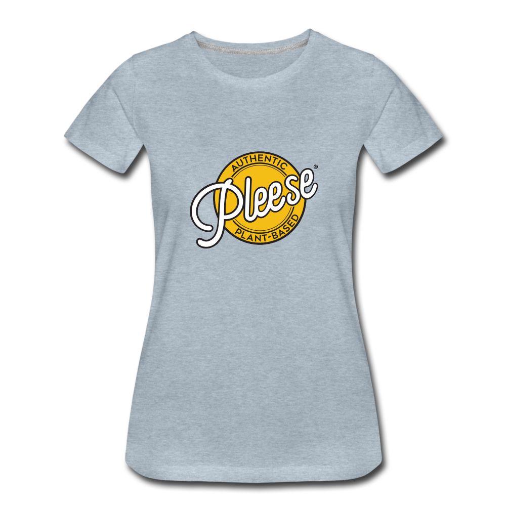 Women’s Pleese® Logo Premium T-Shirt - heather ice blue