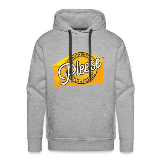 Pleese® Cheese Men’s Premium Hoodie - heather grey