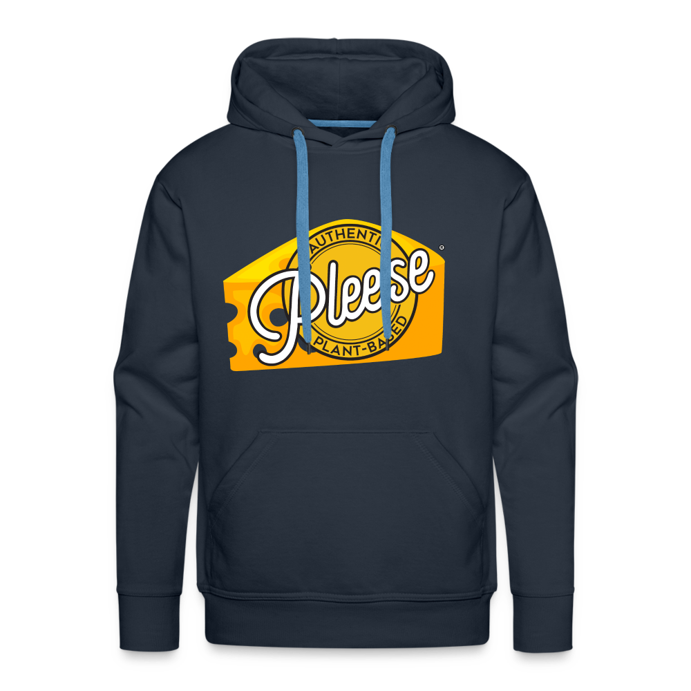 Pleese® Cheese Men’s Premium Hoodie - navy