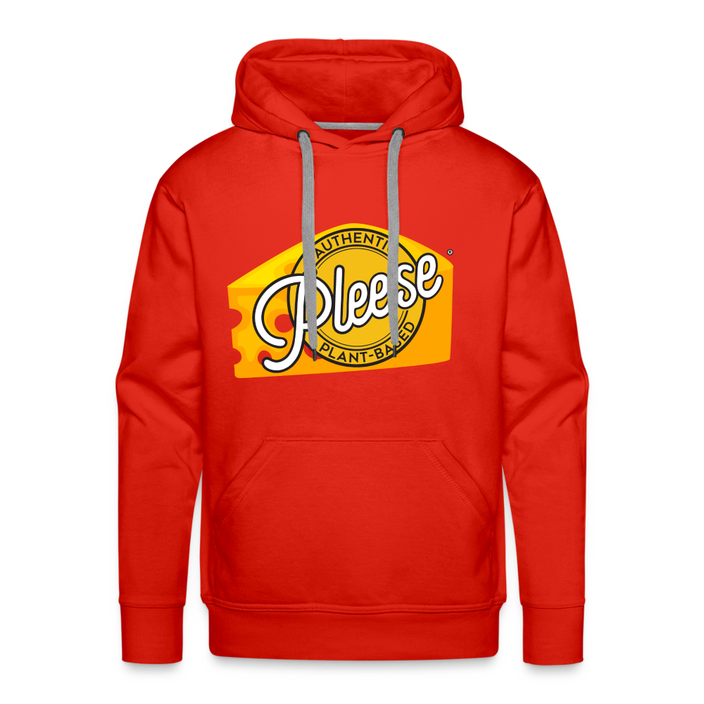 Pleese® Cheese Men’s Premium Hoodie - red
