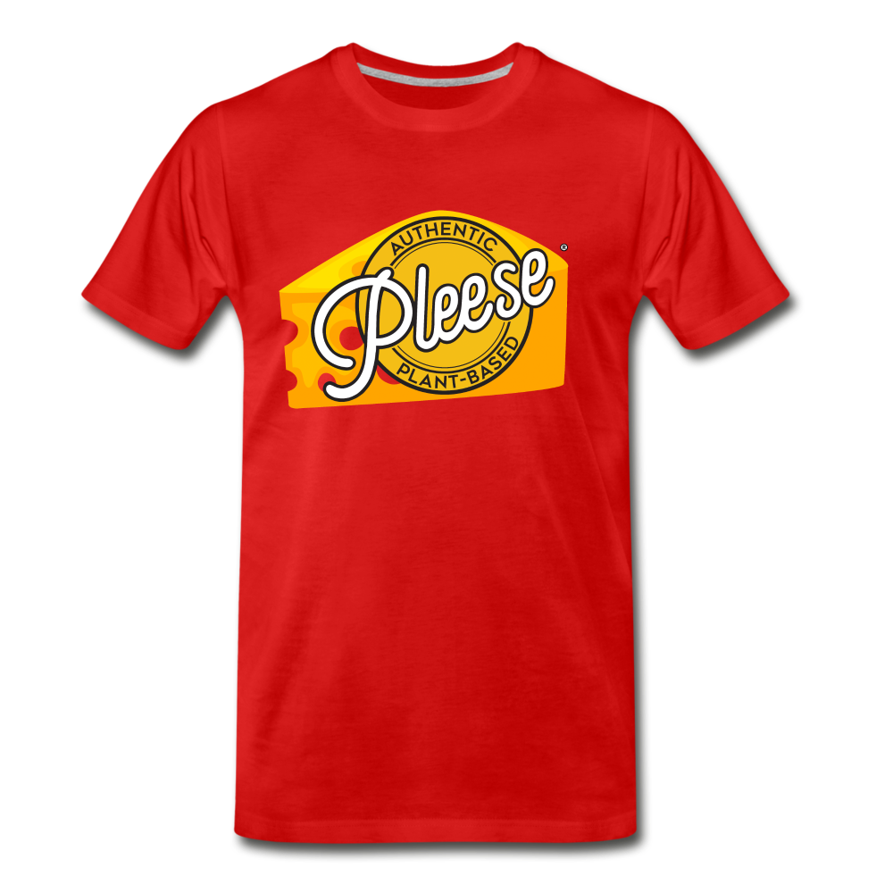 Pleese® Cheese Men's Premium T-Shirt - red