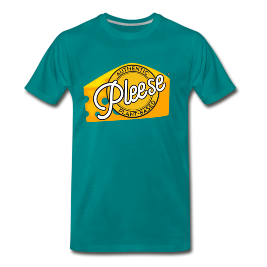 Pleese® Cheese Men's Premium T-Shirt - teal