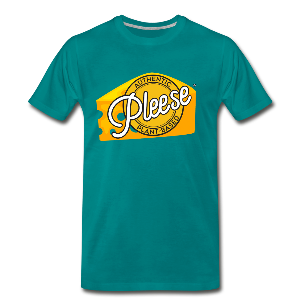 Pleese® Cheese Men's Premium T-Shirt - teal