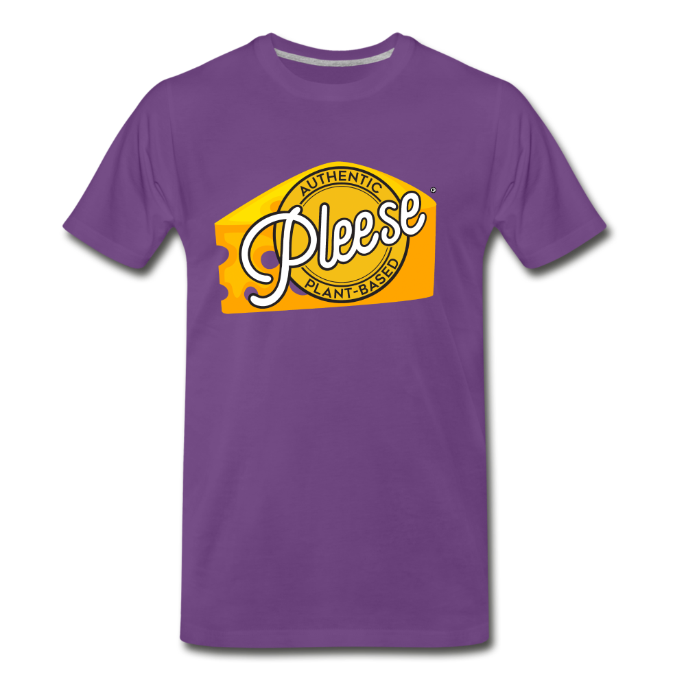 Pleese® Cheese Men's Premium T-Shirt - purple