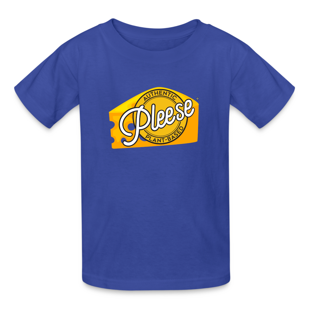 Pleese® Cheese Kids' T-Shirt - royal blue