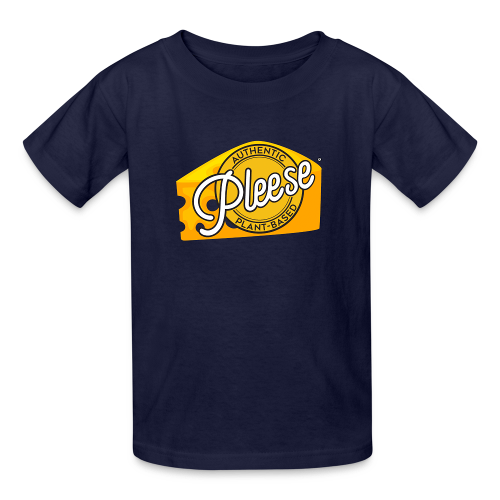 Pleese® Cheese Kids' T-Shirt - navy