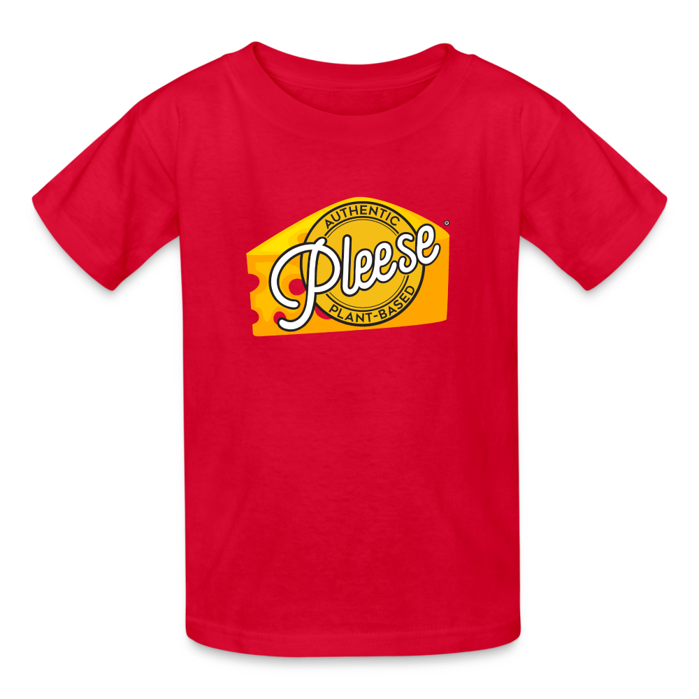Pleese® Cheese Kids' T-Shirt - red