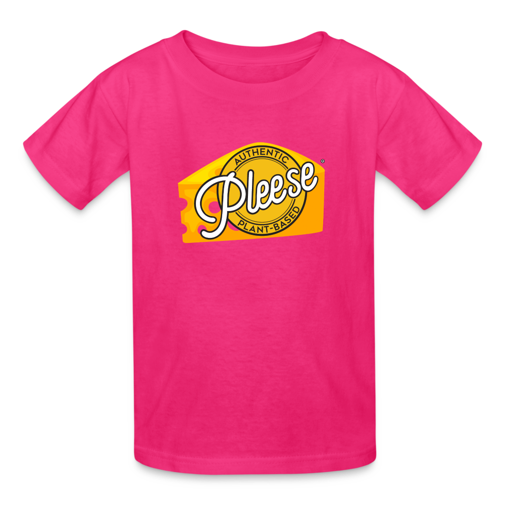Pleese® Cheese Kids' T-Shirt - fuchsia