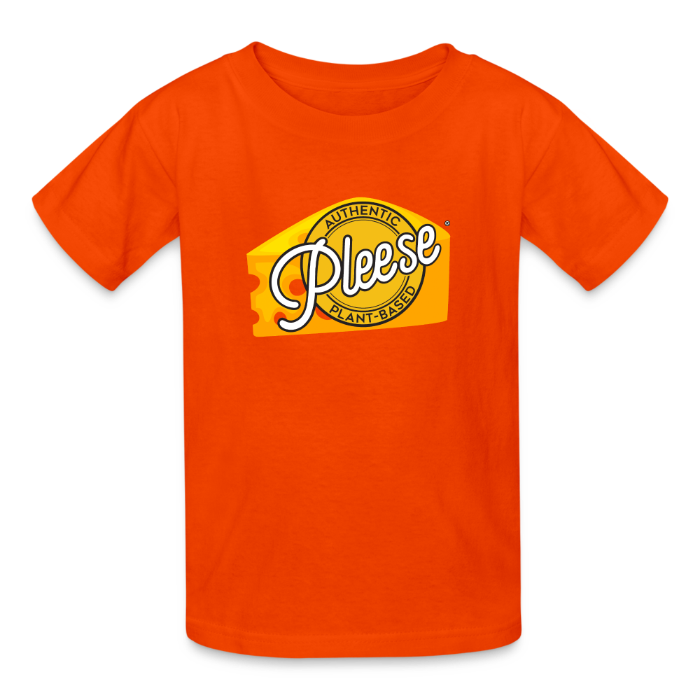 Pleese® Cheese Kids' T-Shirt - orange