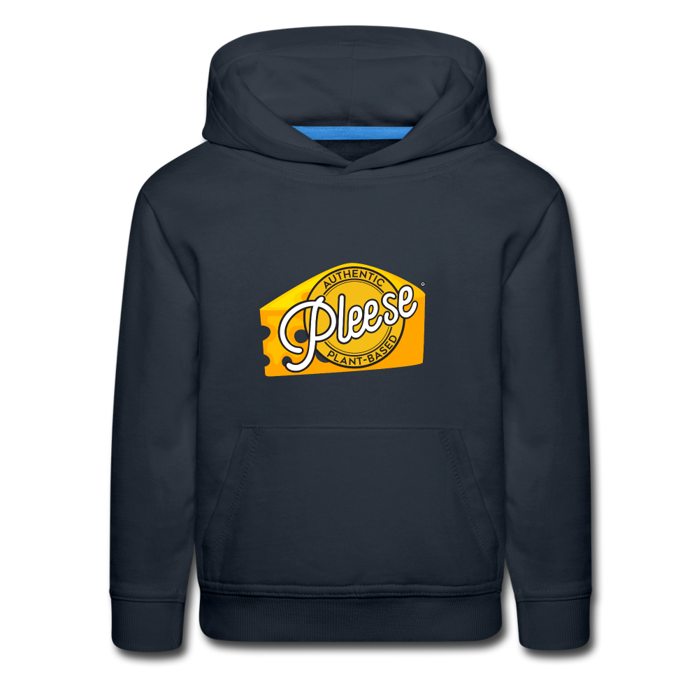 Pleese® Cheese Kids‘ Premium Hoodie - navy